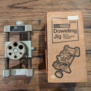 Vintage Craftsman Doweling Jig Original Box USA Made Carpentry 9-4186